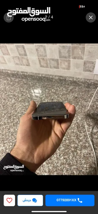 ايفون 14 برو ماكس مشفر eSIM مغير شاشه مش اصليه مغير باك الجهاز مشاءالله عليه ولا شخط