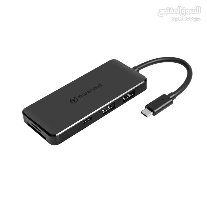 موزع USB HUB عالي السرعة 3.1 و  Transcend HUB5C Type-C 6 in one Port USB HUB SuperSpeed 3.1