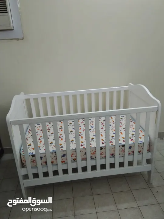 Baby bed and mattress