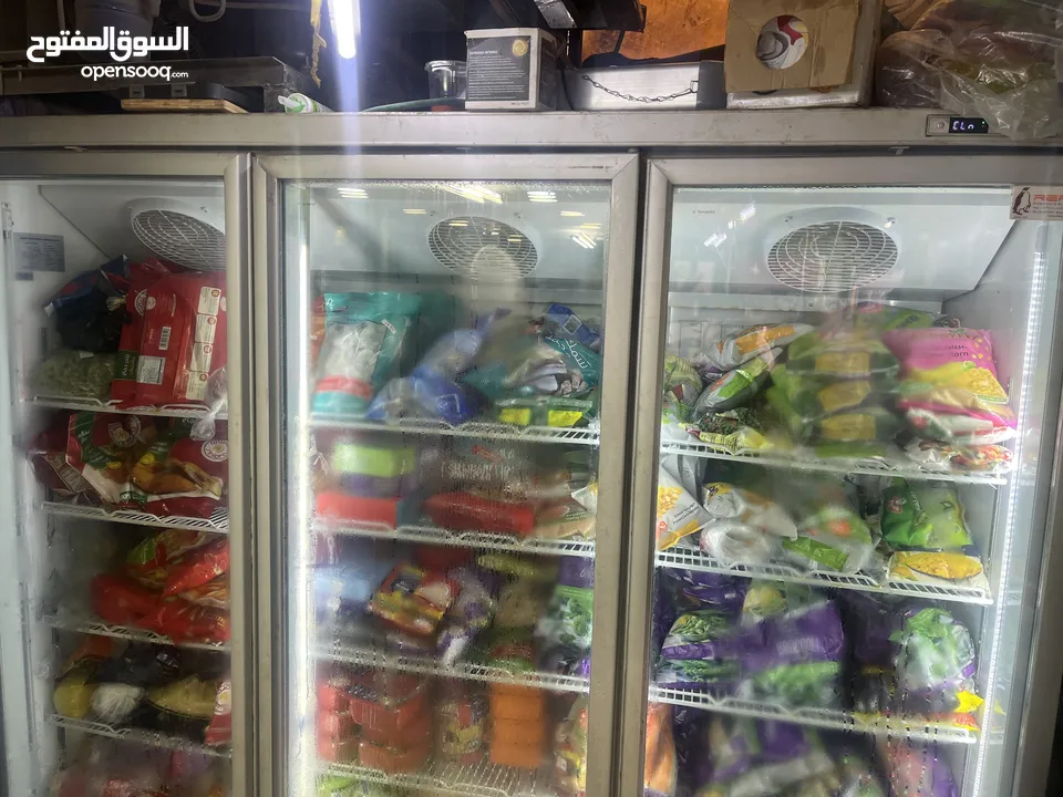ثلاجه 3 متر  فريزر 3 أبواب  ثلاجه باب