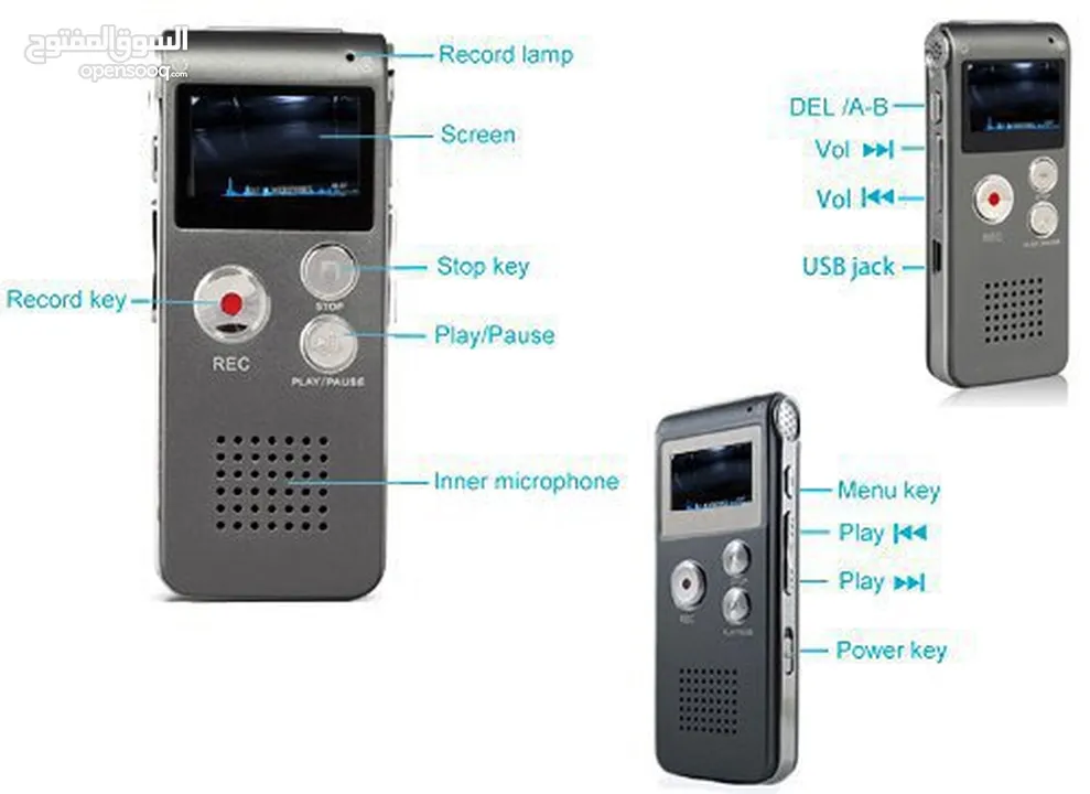 SK-012 8GB Mini USB Flash Digital Audio Voice Recorder