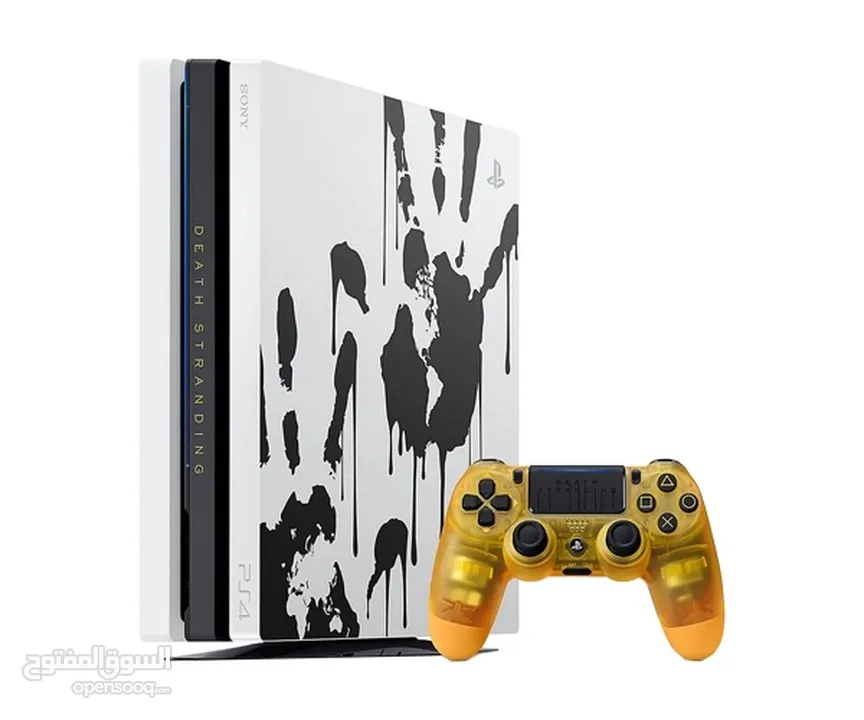 PlayStation 4 Pro 1TB Death Stranding Limited Edition Console للبيع سوني سبيشل ادشن معى جهازها الاصل