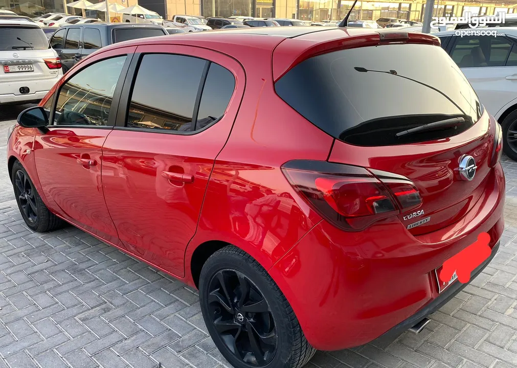 اوبل كورسا 2015 احمر خليجي Opel Corsa 2015, Gulf red