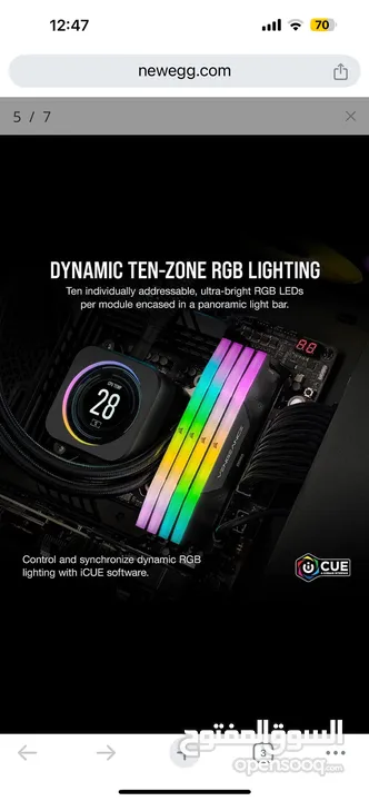 CORSAIR VENGEANCE RGB DDR5 6400