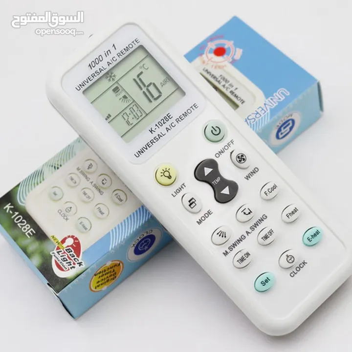 ريموت تحكم مكيف يناسب جميع انواع المكيفات يقوم بتشغيل جميع انواع المكيفات ريموتات مكيفات