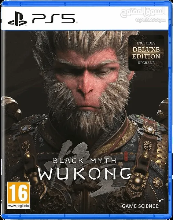 لعبة بلاك ميث وكونغ wukong  على شكل حساب ضمان مدى الحياة PS5