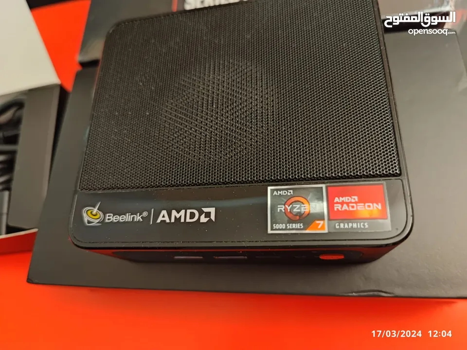 كمبيوتر بحجم الكف رايزن 7 32GB RAM 500GB M.2 SSD AMD