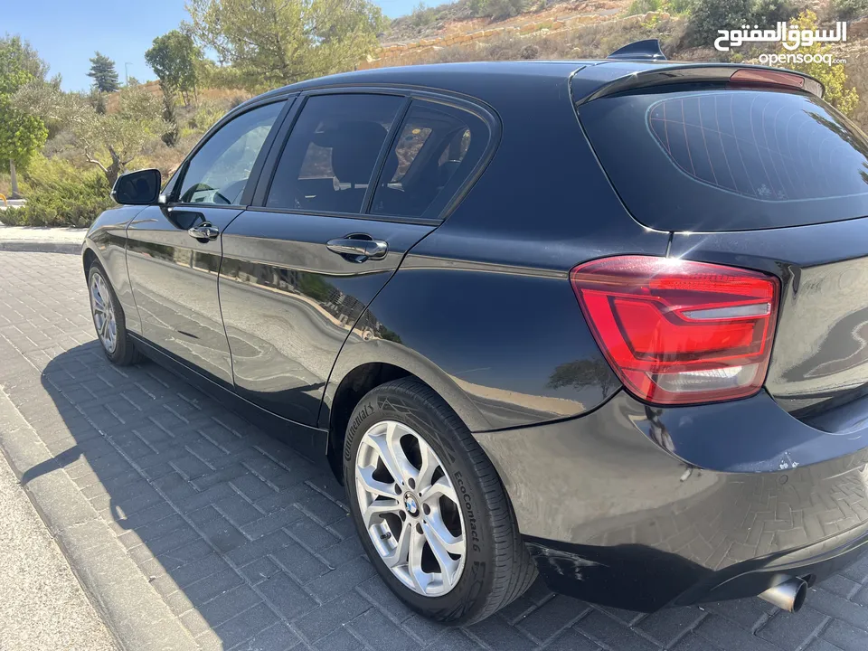 سيارة بي ام دبليو المانية من طراز BMW116i موديل 2016 \ ترخيص 2015 امكانية البيع دفعة وشيكات للجديين