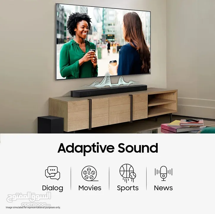 ساوند بار سامسونج Q700C ، اعلى فئه ، جديد بالكرتونه
