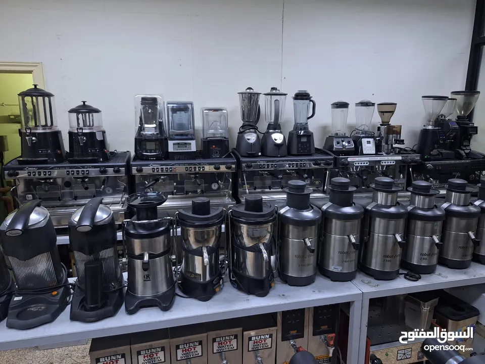 بيع معدات مطاعم وكفيهات ومخابز ومطابخ مركزيه  معدات مستعمله شبه جديد نظيفه ومظمونه
