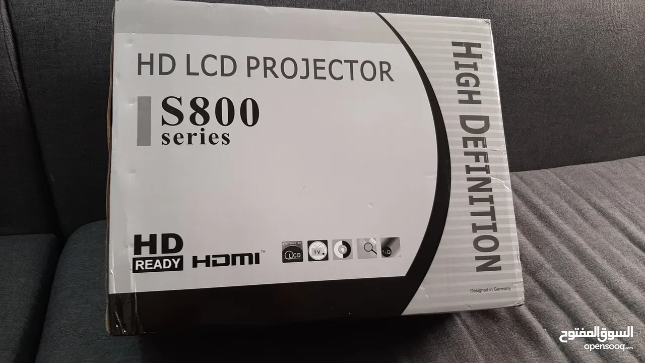 بروجكتور S800 جديد لم يستعمل نهائي بالكرتونه  LCD HD High Definition