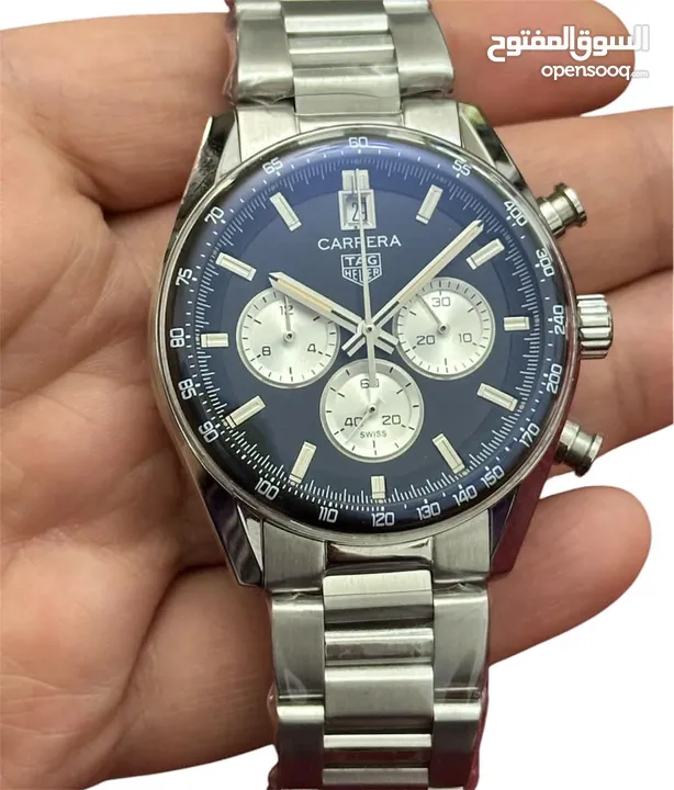 ساعة TAG Heuer جديدة فخمة (كوبي سوبر ماستر) زجاج زفير غير قابل للخدش السعر 250 دينار اردني