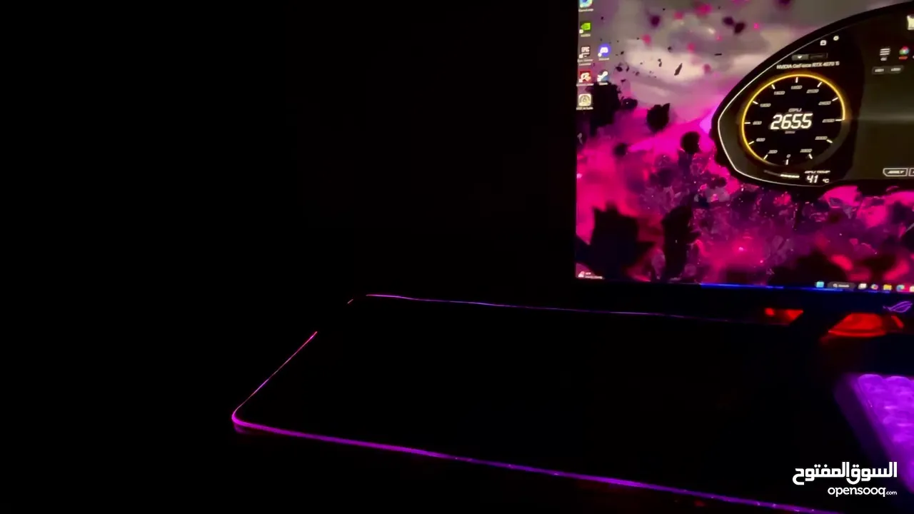 شاشة ASUS ROG STRIX XG279Q 27 إنش  من أقوى الشاشات بدقة فائقة استخدام سنة يوجد كفالة مصنعية الشاشة ن