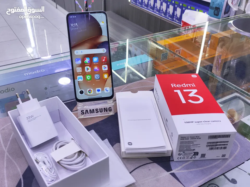 الحبه بتحكي من نضافتها - REDMI 13  جيجا 256 رام 8 معها كامل اغراضها الاصلية متوفر توصيل