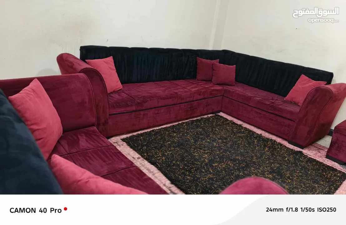اسم المنتج: كورنر عدد المقاعد: 9 سعر المنتج:  90 دينار +بفه هدية   نوع الخشب:
