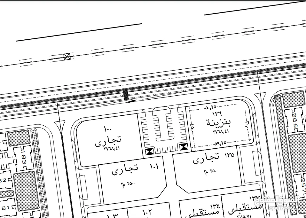 قطعة ارض ممتازة فى منطقة  ال 2600 فدان - العبور الجديدة - بنشاط تجارى     خدمات المجد