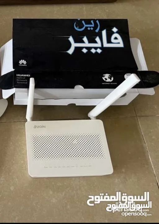 راوتر  جديد Zain Fiber  2.4 - 5ghz