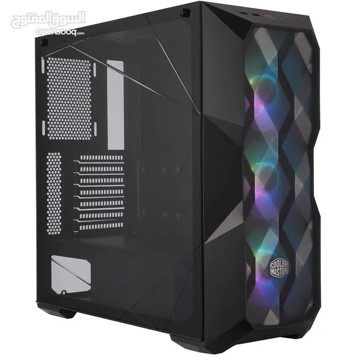 كيس جيمنج كولر ماستر 3 مراوح ار جي بي ملون - COOLER MASTER TD500 MESH V2 - 3X ARGB FANS GAMING CASE