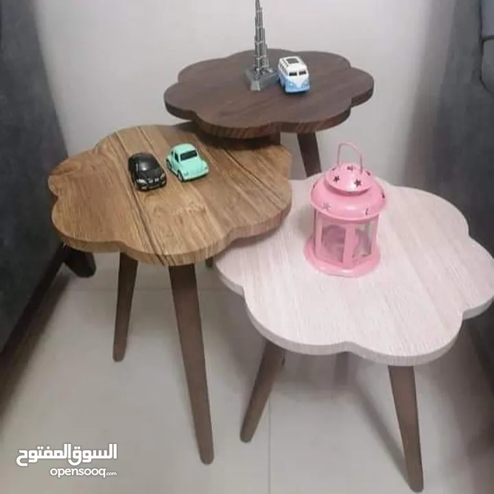 طاولات سرفيس 3 قطع ب 15 دينار  الاطقم pvc حراري  مقاوم للمي والرطوبه الخدوش ومكفولين  سارع بالطلب  .