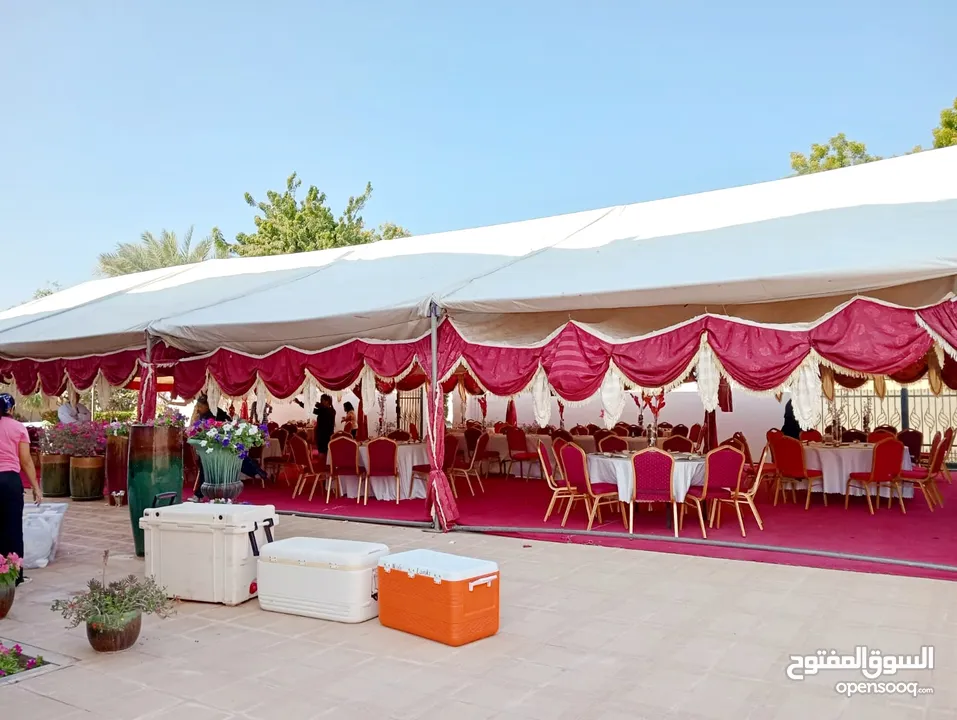 For Rent Tents and Wedding Supplies   للایجار الخیام و مستلزمات الافراح