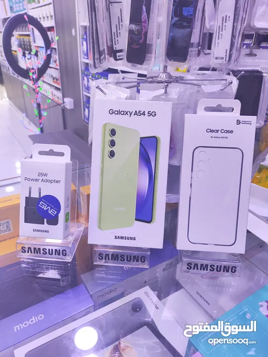 الوان الصيف ليموني SAMSUNG A54 5G جديده معها كفى وشاحن هدية متوفر توصيل