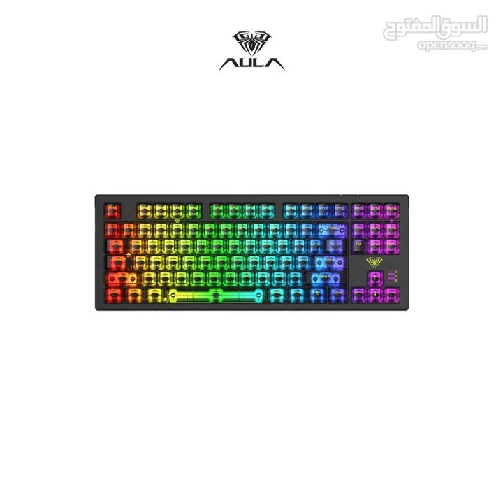 كيبورد وايرلس جيمنغ اصلي ميكانيكل / لوحة مفاتيح  Aula S2183 Mechanical Wireless Keyboard