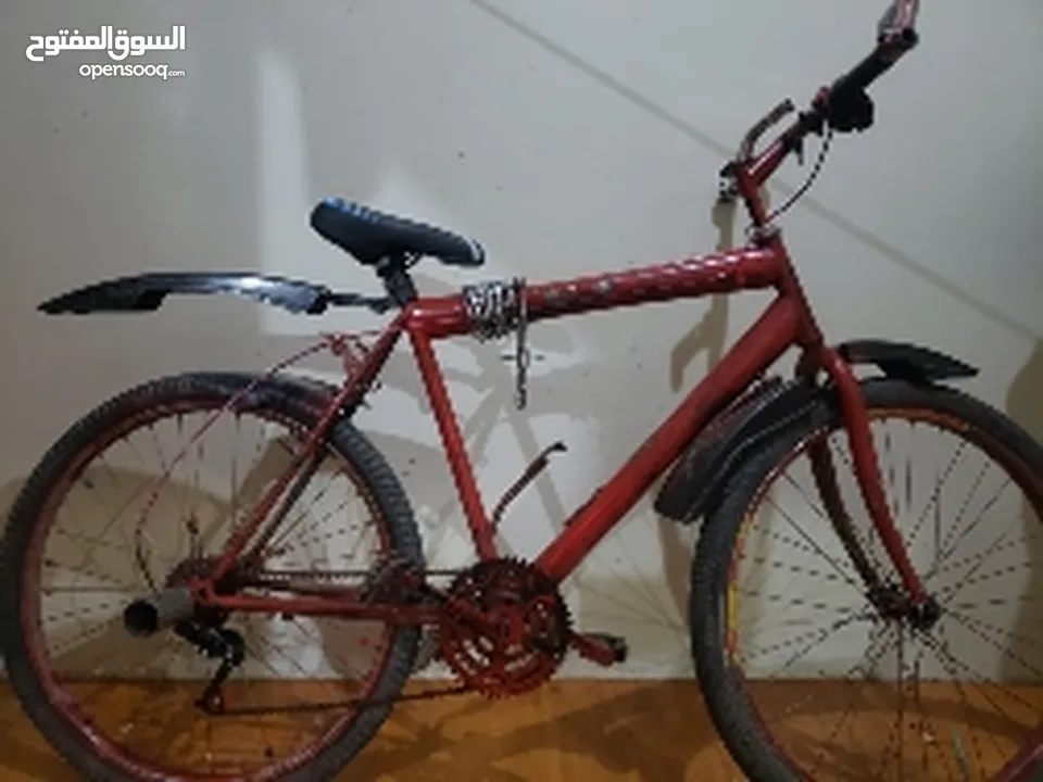 دراجة هوائية تعاشيق احمر الاصلي