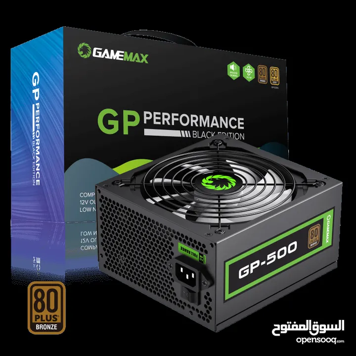 Gamemax Brand مزود طاقه باور سبلاي جيماكس بيسي PC تجميعة  500 Power Supply GP-Series