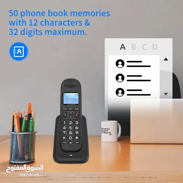 هاتف اللاسلكي المتنقل OHO-1101CID كفالة سنه من تاريخ الشراء