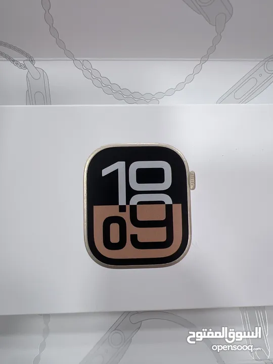 Apple Watch Series 10 (42mm) ساعة ابل الجديدة كليا من ايفون متوفرة باللونين الاسود و الروز جولد