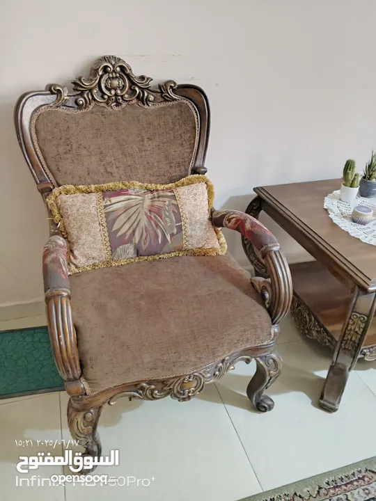 طقم كنب خشب زان