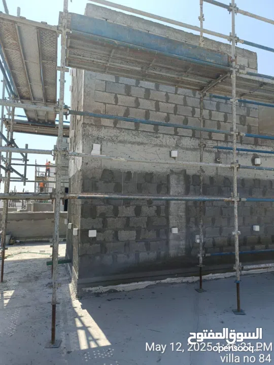 Tiles work and wall plaster