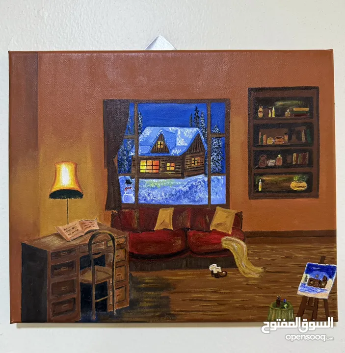 Original Artwork, Acrylic Painting. (Canvas Size:- 25x30cm)