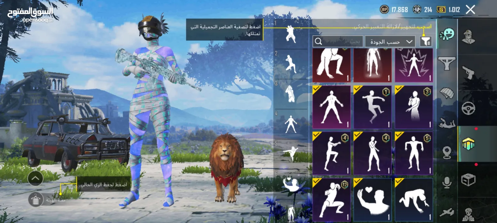 حساب ببجي للبيع