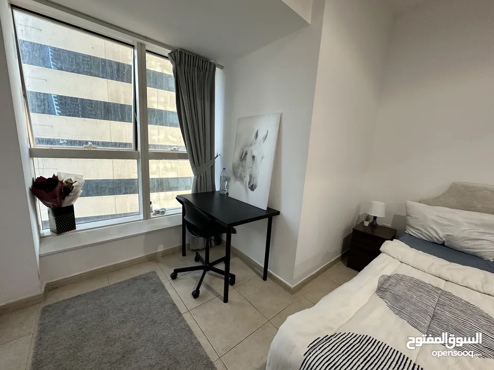 Master room for rent in Dubai marina with bath room in side