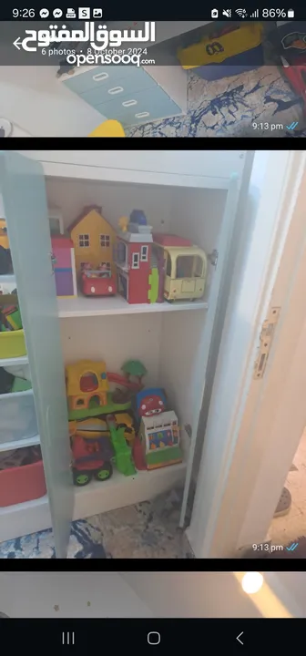 تخت طابقي ايكيا  ikea bunk bed مع فرشه مكتب ووحده ادراج  يونيت وحده