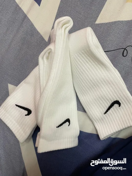 nike white socks ( 3 pack )