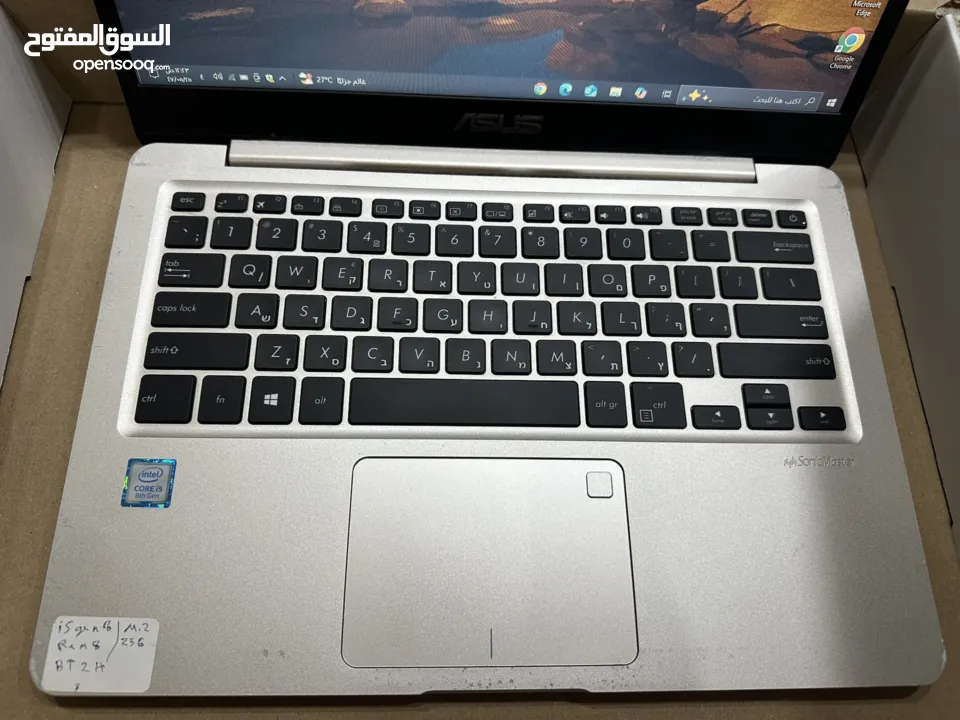 لابتوب asus معالج i5 جيل ثامن سعرر حررق بحالة ممتازه