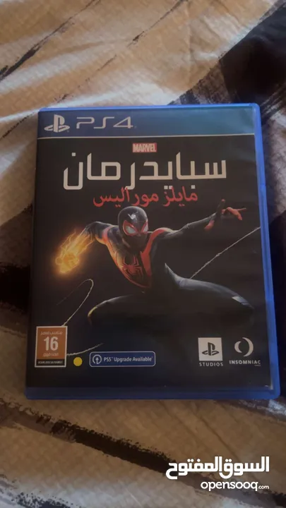 سيديات بلايستيشن فور مستعمل ريد ديد ريديمشن تو/ مارفل سبايدرمان مايلز موراليز