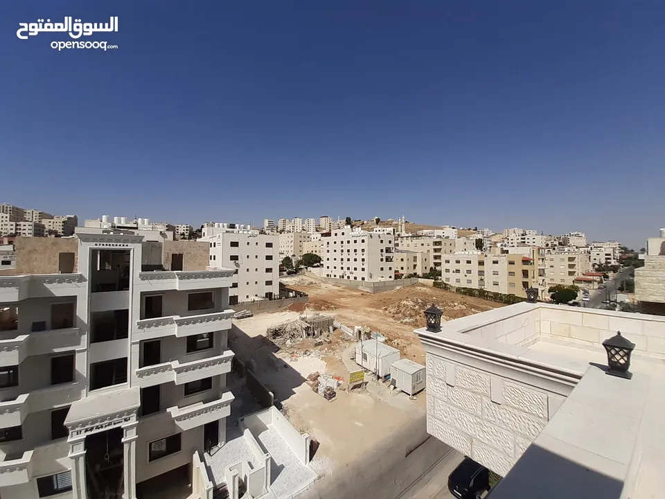 شقة مساحة 185متر مع روف (دوبليكس) وتراس باطلاله مميزة في شفا بدران للبيع من المالك