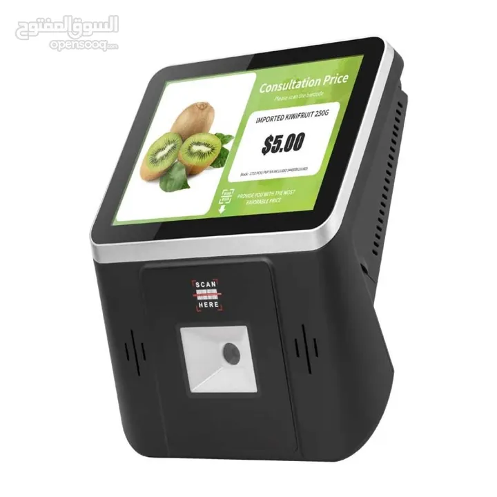 HAING A100 Supermarket 1D/2D 8" Touch Screen Price Checker جهاز فحص الأسعار بشاشة لمس 8 بوصة يدعم با