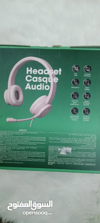 سماعة مينيسو wired headset casque audio sans fil