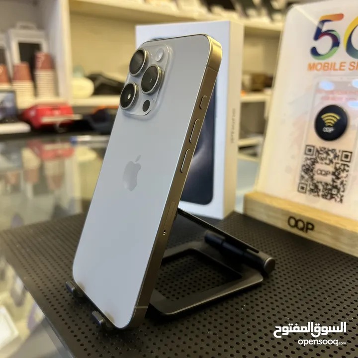 IPhone 15 Pro 128GB battery 100% ‎ايفون 15برو ذاكرة 128جيجا جيجا بطارية 100٪ كفاله سنتين وكيل الاردن