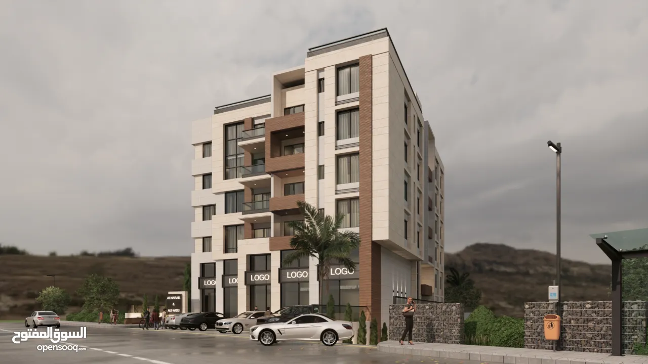 شقة 135متر للبيع بالقرب من شارع القدس و الدفاع المدني مكونة من 3 غرف نوم, حمامين,صالون,مطبخ و بلكون