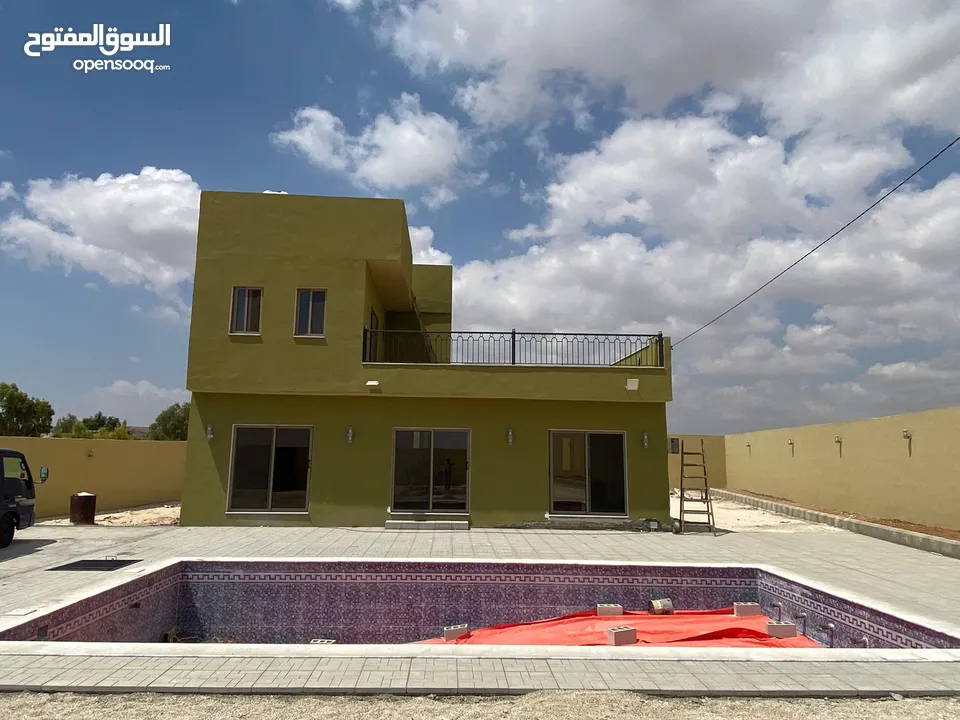 بيت ريفي وشاليه للبيع او البدل على شقة في عمان