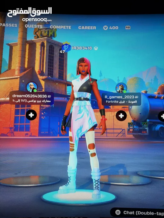 حساب فورت 70+ سكن  اكسات 100+