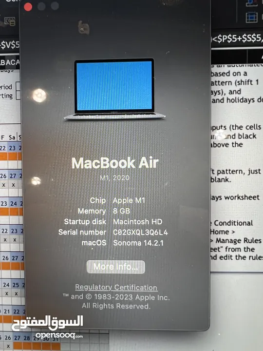 لابتوب ماك بوك اير MacBook Air M1
