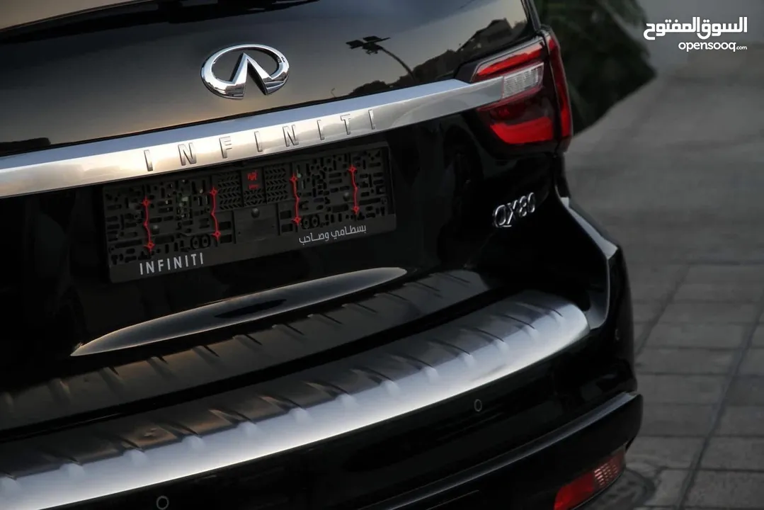 إنفينيتي وارد الشركة QX 80 موديل : 2022 سعة المحرك : 5.6 L  قاطعة مسافة : 26.000 KM