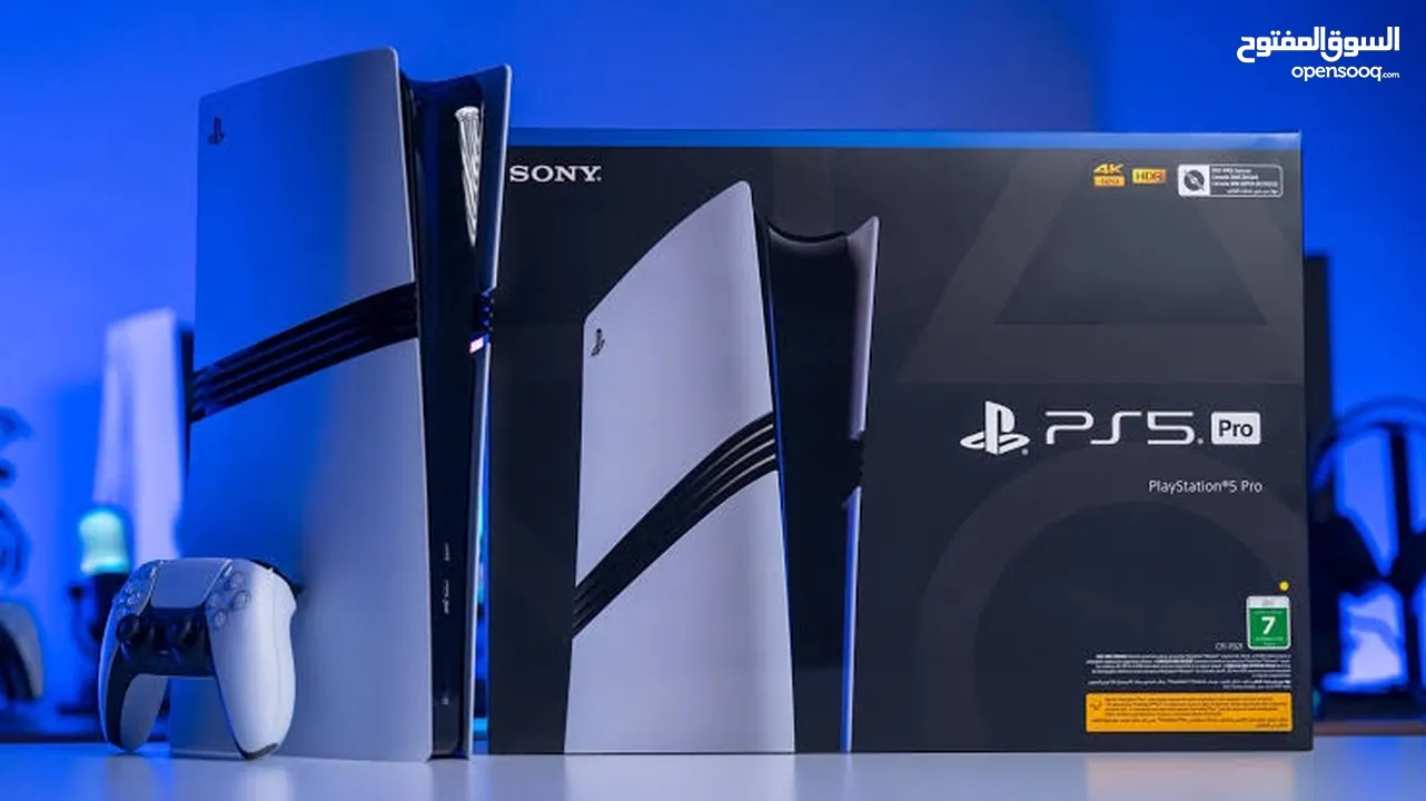 playstation 5 pro جديد غير مستعمل ما انفتح بالكرتونه مع جميع مرفقاتو مع ايد الاصليه