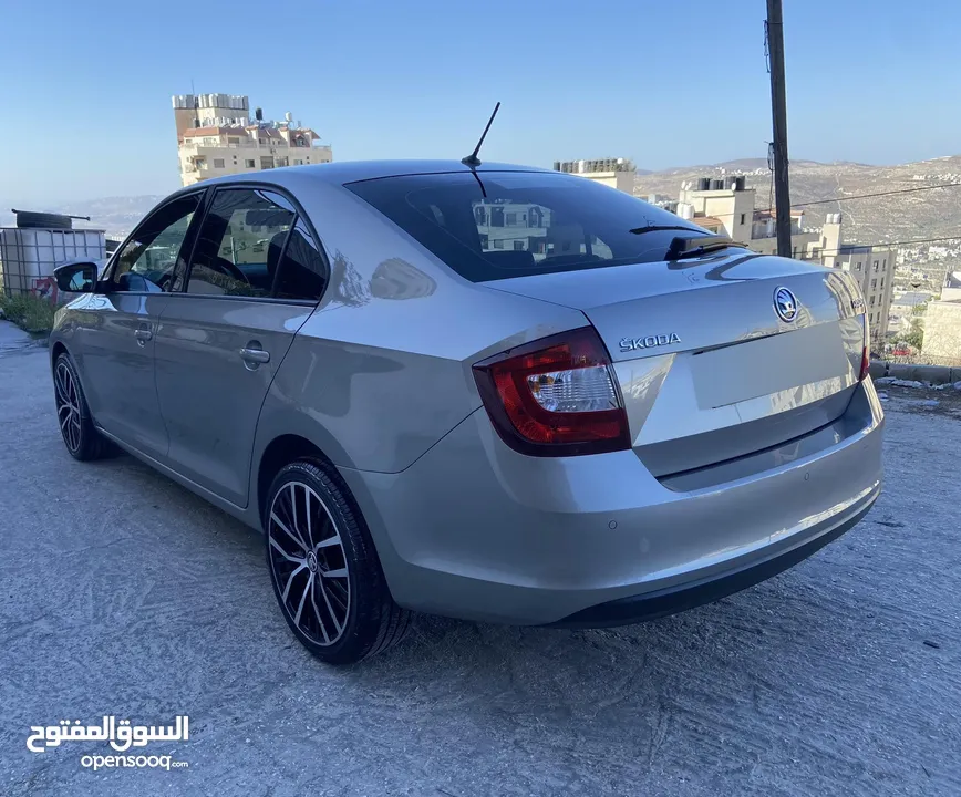 سكودا رابيد 2019 دهان شركة ممشى قليل 97 الف ك/م